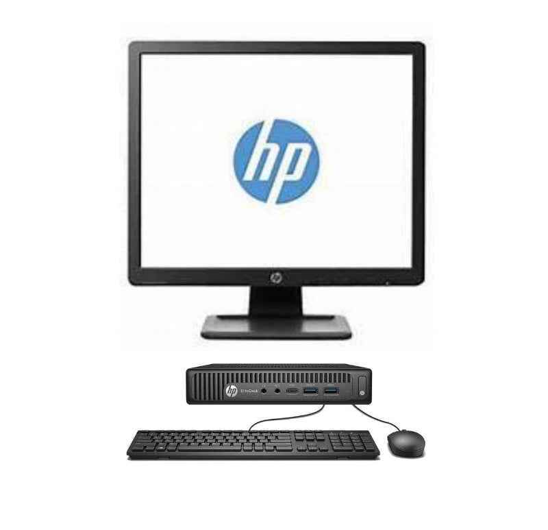 Refurbished HP EliteDesk 800 G2 Tiny PC AIO Set | i5 6th Gen | 19" HD Monitor | Keyboard & Mouse | 1 Year Warranty
