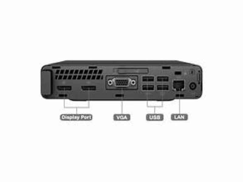 Refurbished HP EliteDesk 800 G3 Mini PC | i5 7th Gen | Win11 | MSO | Wi-Fi | Black | 1 Year Warranty