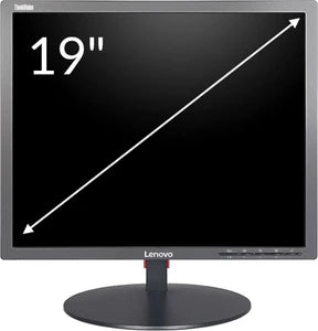 (Refurbished) Lenovo 19-Inch Square HD Monitor | VGA | LED Display | Business-Class Display | 6 Months Warranty