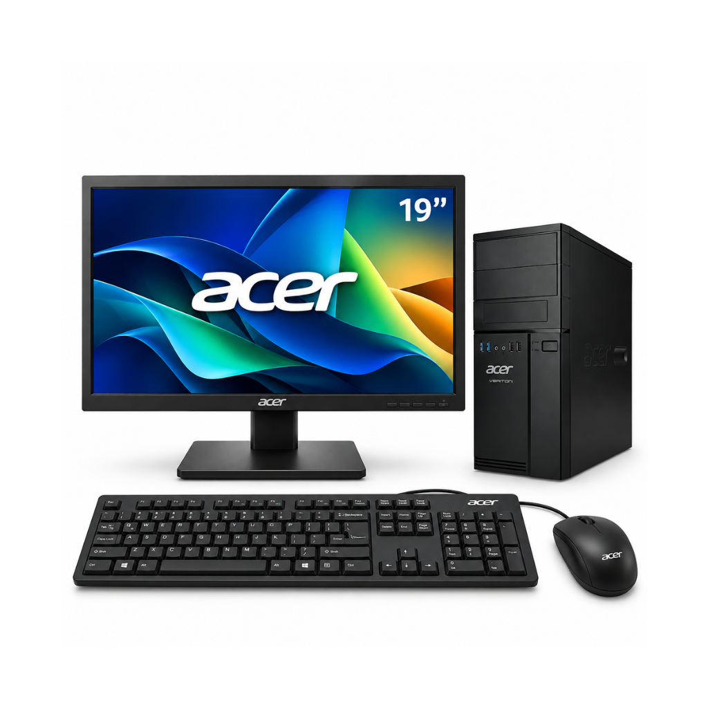 Acer Veriton M200 Small Form Factor (SFF) Desktop PC Full Set | Intel Core i3 8th Gen | 19" Monitor | Windows 11 Pro | 1 Year Warranty | Refurbished