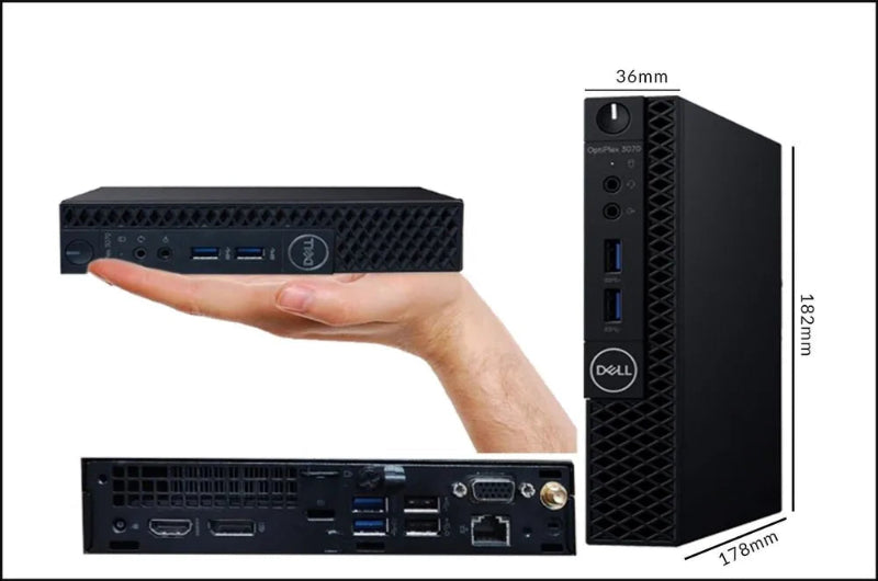 (Refurbished) Dell OptiPlex 3070 Mini PC | i5 9th Gen | NVMe | Win11 Pro | MSO | 1 Year Warranty