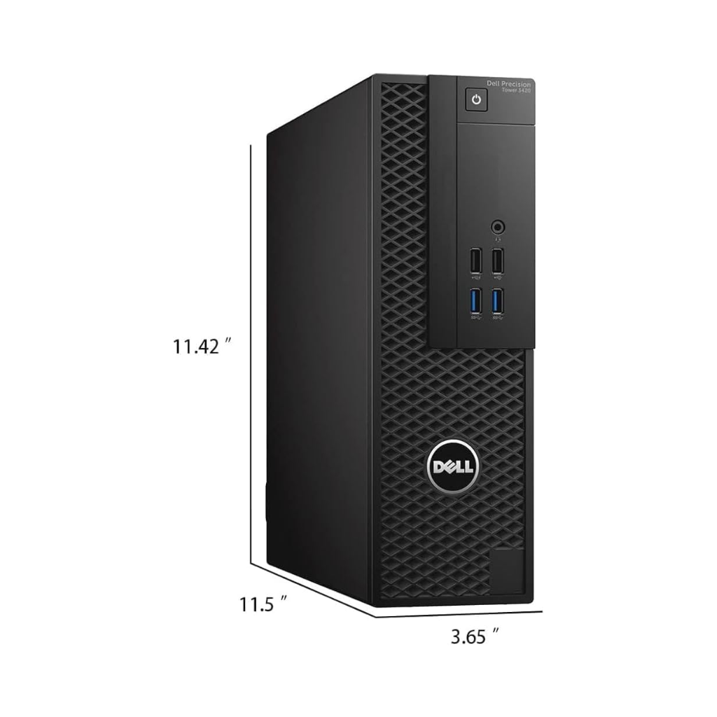 Refurbished Dell Precision 3420 SFF Workstation Desktop AIO | Intel Core i7 6th Gen | 21.5" Frameless FHD Monitor | DDR4 RAM | NVIDIA Quadro K620 2GB Dedicated Graphics | Win 11 Pro | 1 Year Warranty