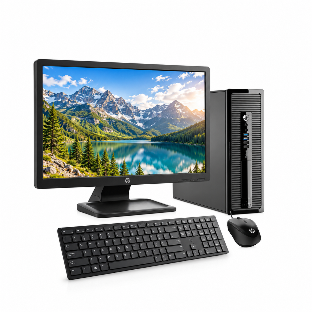 HP EliteDesk SFF AIO Set | i5 4th Gen | 19 Inch HD Monitor | Windows 10 Pro | Wi-Fi | Keyboard & Mouse | 1 Year Warranty | Refurbished