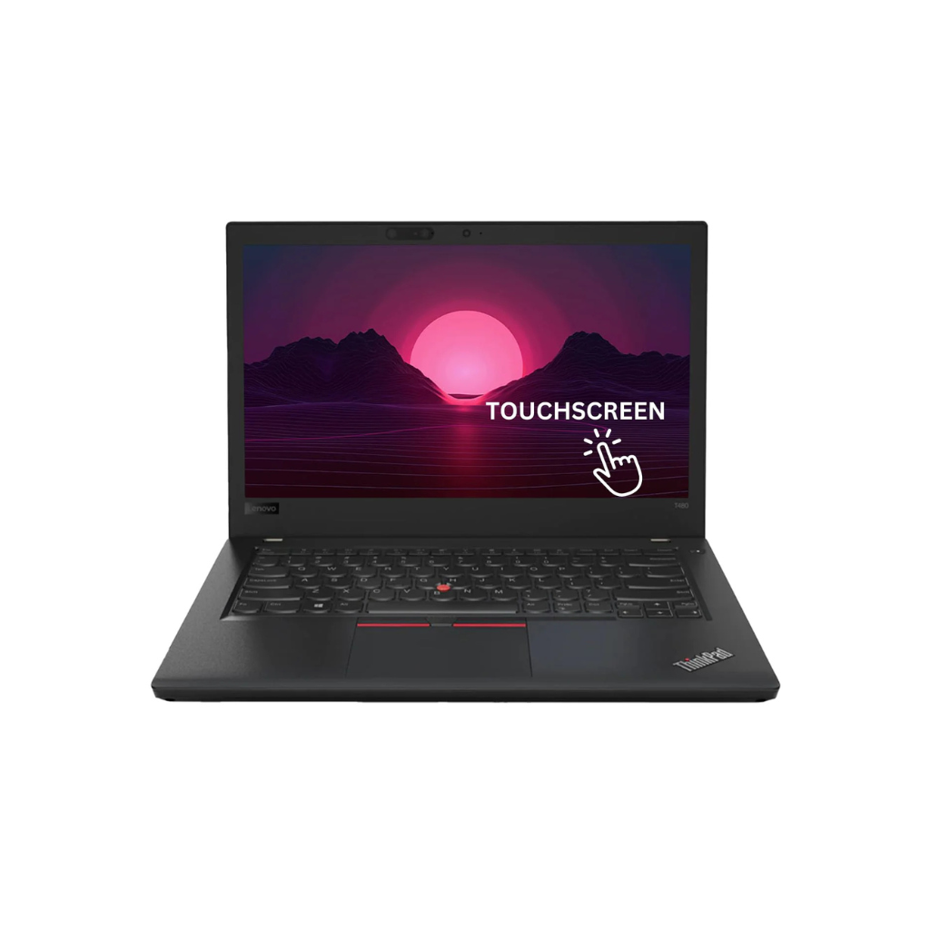 Refurbished Lenovo ThinkPad T480 Laptop (Touchscreen) | i5 8th Gen | Up to 32 GB DDR4 RAM | SSD | 14" HD Display | Professional | Win11 Pro | MSO | 1 Year Warranty