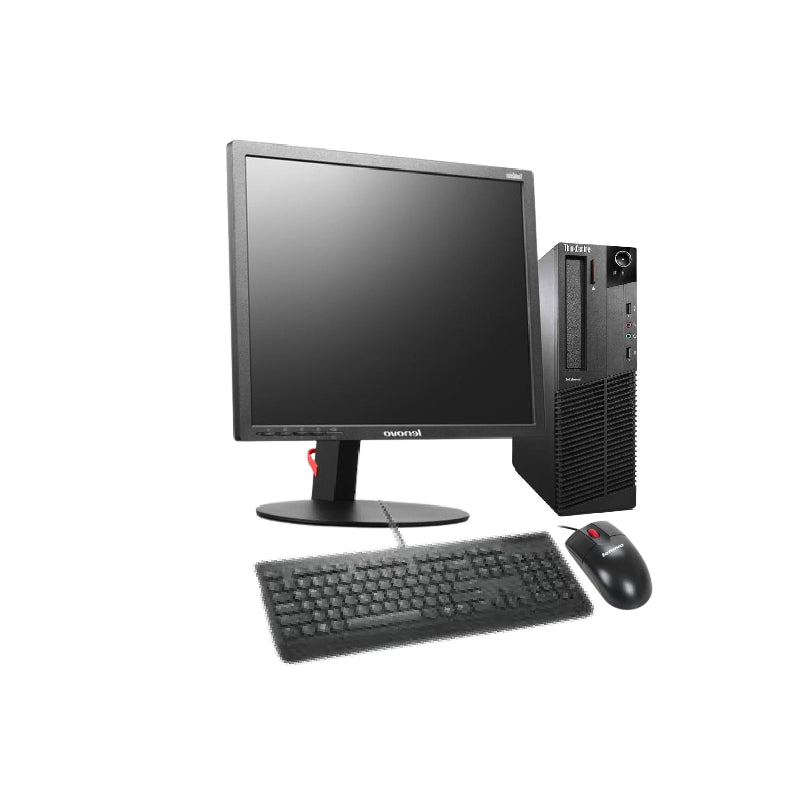 (Refurbished) Lenovo M73 SFF AIO Set | i7 4th Gen | 19" HD Monitor | Keyboard & Mouse | Win10 Pro | 1 Year Warranty