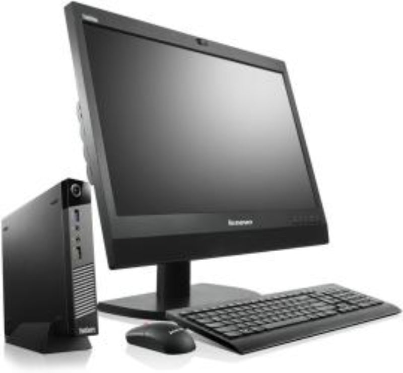 Refurbished Lenovo ThinkCentre M73 Tiny PC AIO Set | i3 4th Gen | 19" HD Monitor | Keyboard & Mouse | 1 Year Warranty