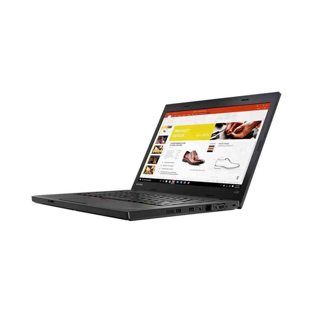 Refurbished Lenovo ThinkPad L470 Laptop | i5 7th Gen | Up to 16GB RAM | Storage SSD | 14" HD Display | Professional | Win11 Pro | MSO | 1 Year Warranty