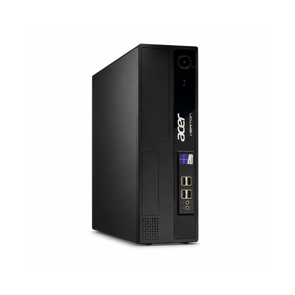 Acer Veriton M200 Small Form Factor (SFF) Gaming PC | AMD Ryzen 3 PRO 2200G | Radeon Vega 8 Graphics | DDR4 RAM | SSD | Windows 11 Pro | Wi-Fi | 1 Year Warranty | Refurbished