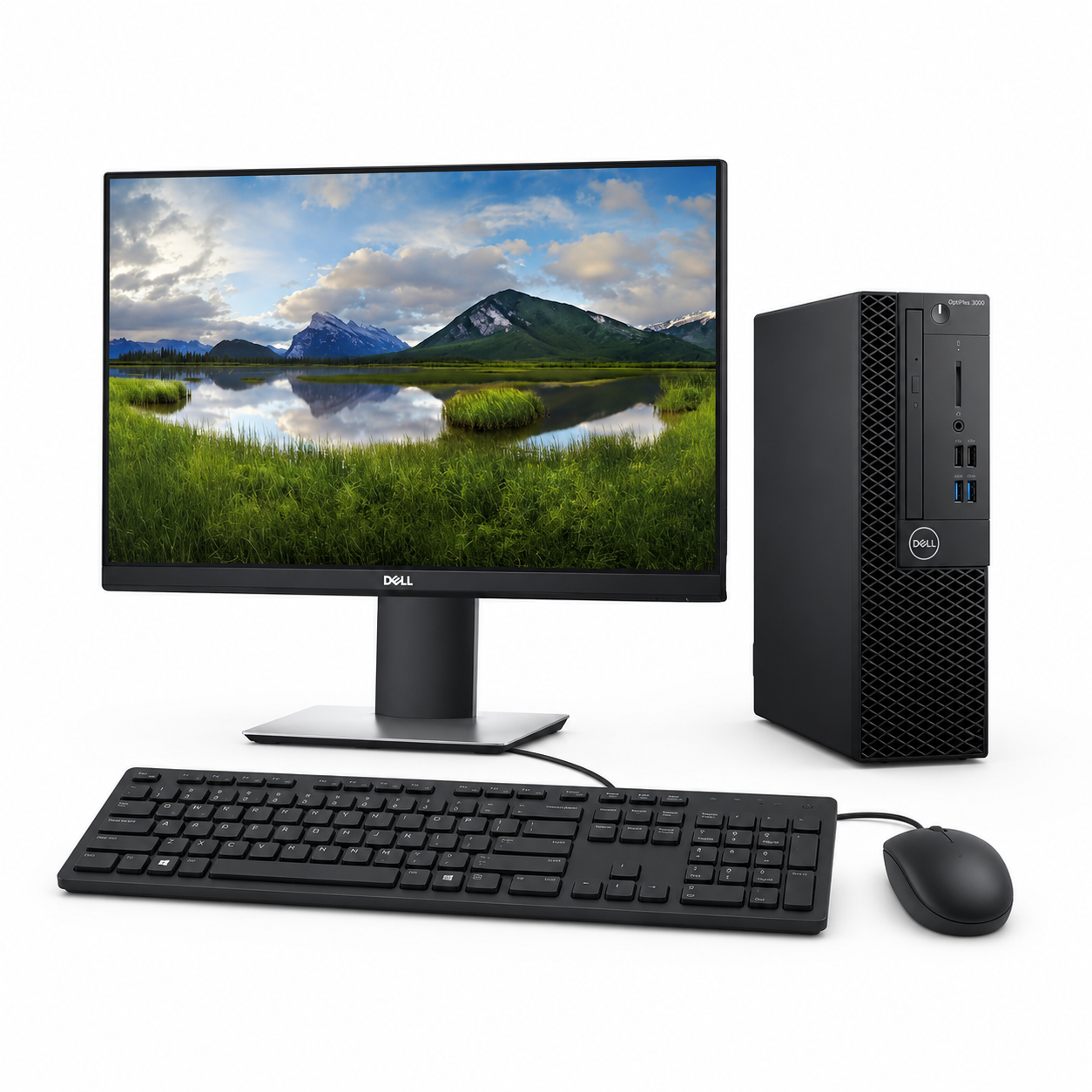 Dell OptiPlex SFF Desktop PC Full Set | Intel Core i5 9th Gen | 22" Full HD IPS Monitor | DDR4 RAM | SSD | Wireless Keyboard & Mouse | Windows 11 Pro | MS Office | Wi-Fi + Bluetooth | 1 Year Warranty | Refurbished