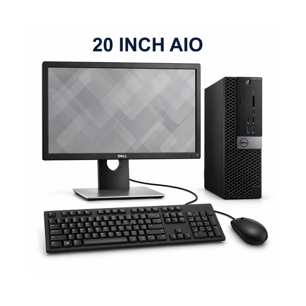 Refurbished Dell OptiPlex 7040 SFF i7 6th Gen 19" AIO | 19" HD Monitor | Keyboard & Mouse | RAM & Storage Upgradable | Windows 11 | 1 Year Warranty
