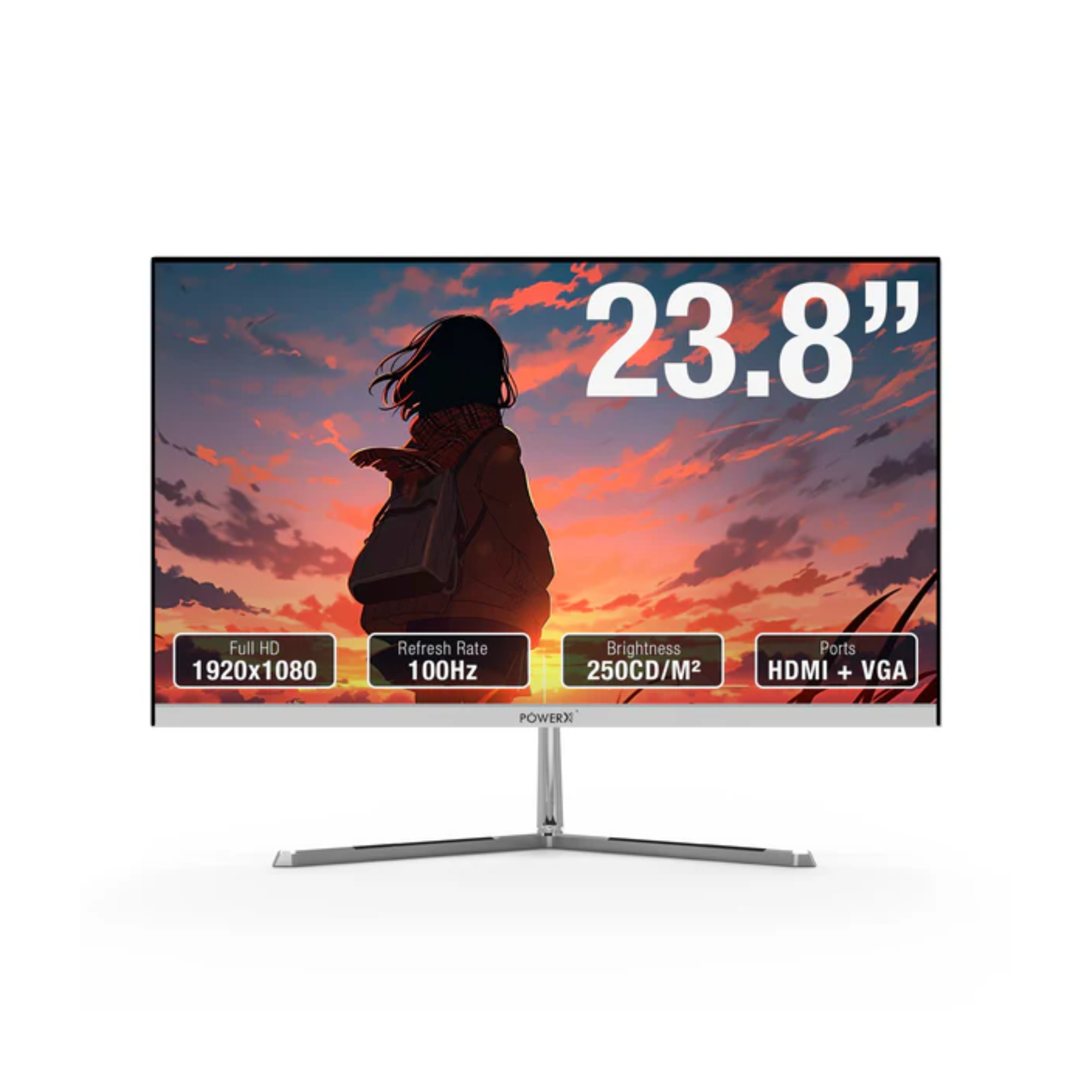 Brand New PowerX 23.8" Monitor | 23.8” FHD FRAMLESS | LED MONITOR | 1 Year Warranty