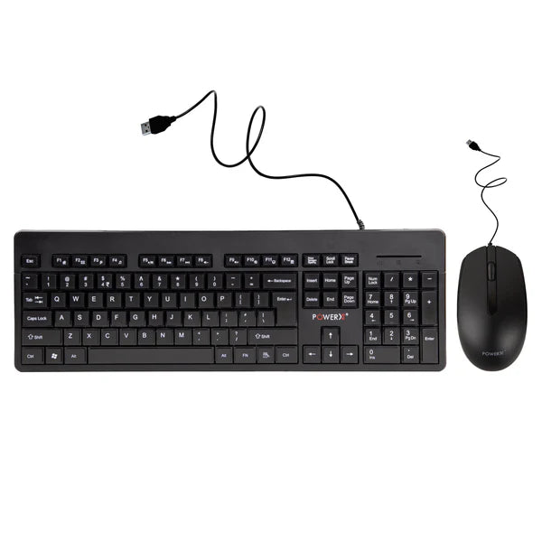 PWX-CHOCOLITE-1000B Wireless Keyboard & Mouse Combo | Chocolate Keycaps | 2.4GHz | Compact Design | Plug & Play | Black | 1 Year Warranty